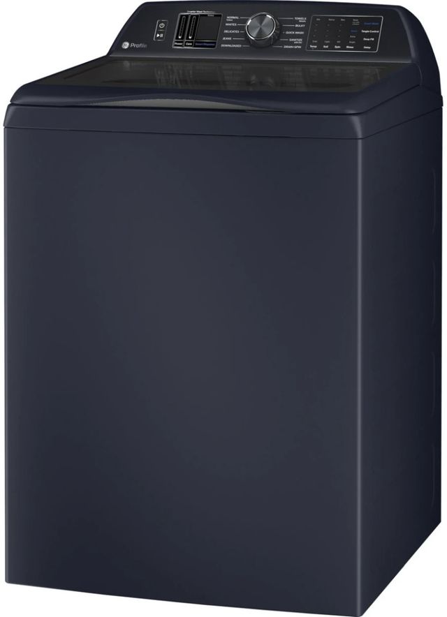GE Profile™ 6.2 Cu. Ft. Sapphire Blue Impeller Top Load Washer with Smarter Wash Technology-3