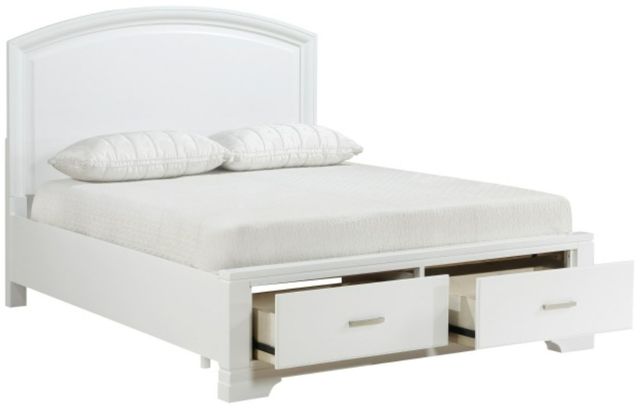 Homelegance® Hudson White Eastern King Storage Panel Bed-2