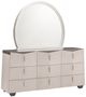 Michael Amini® Fantosini Silver Leaf Dresser with Mirror-0