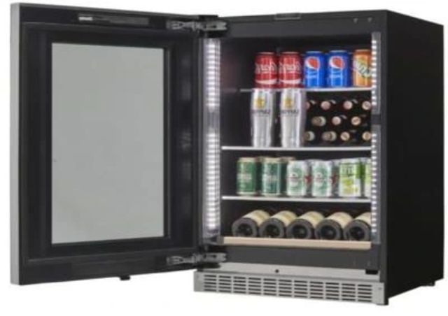 Silhouette® Reserve 24” 5 Cu. Ft. Black Built-In Wine Cooler-1
