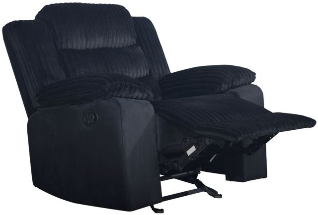 New Classic® Home Furnishings Willow Black Manual Glider Recliner-3