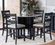 Jofran Inc. Altamonte 5-Piece Dark Charcoal/Gray Counter Dining Set-1