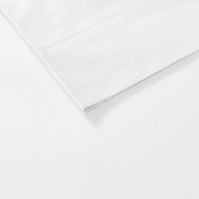 Olliix by Madison Park 800 Thread Count White Split King Cotton Rich Sateen Sheet Set-4