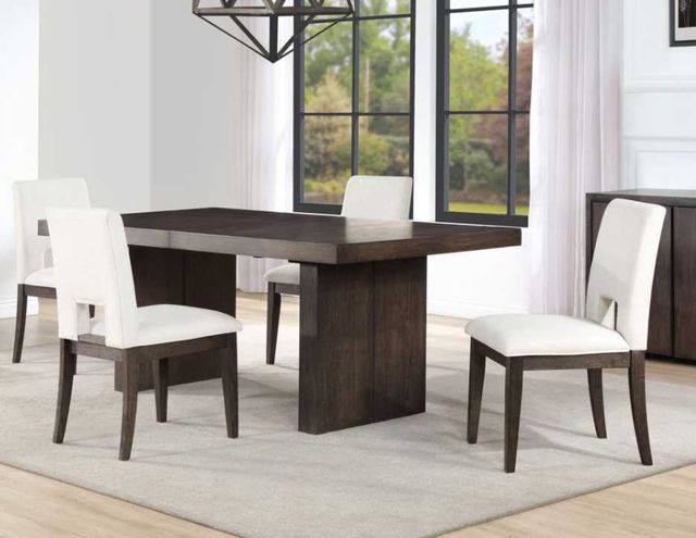 Steve Silver Co. Evan 5-Piece Eggshell/Walnut Dining Set-1
