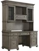 Riverside Furniture Sloane Gray Wash Credenza Desk and Hutch-0