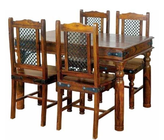 Jaipur Furniture Ganga Range Brown 53" Dining Table-0