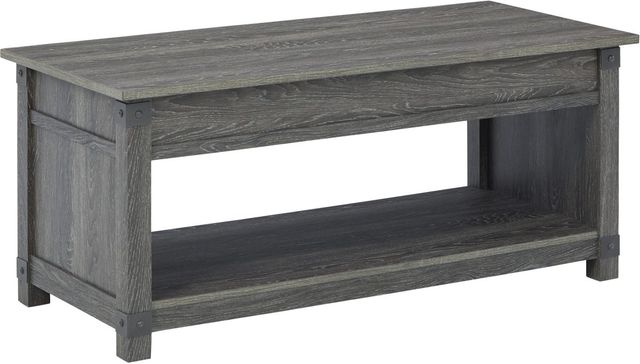 Signature Design by Ashley® Freedan 3 Piece Grayish Brown Living Room Table Set-1
