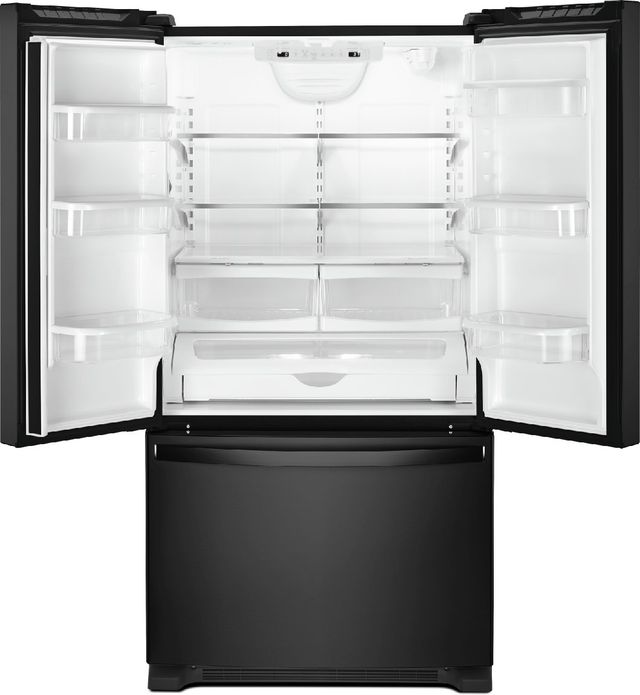 Whirlpool® 33 in. 22.1 Cu. Ft. Black French Door Refrigerator-1
