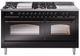 Ilve® Nostalgie II Series 60" Glossy Black Pro Style Dual Fuel Range-0