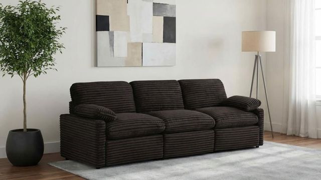 Coaster® Collins 3-Piece Chocolate Brown Modular Power Sofa-1