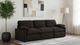 Coaster® Collins 3-Piece Chocolate Brown Modular Power Sofa-1
