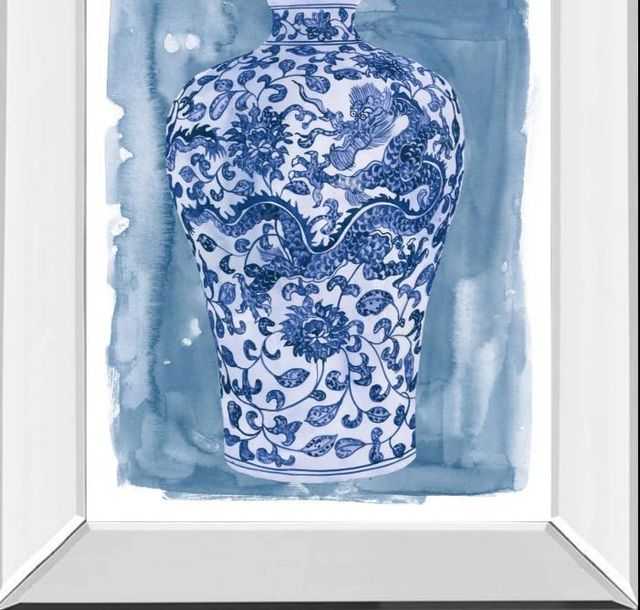 Classy Art Ming Vase I by Melissa Wang Mirror Framed Wall Art-1
