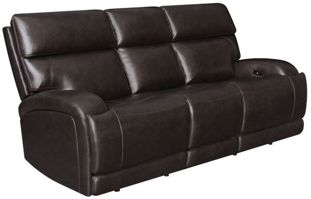 Coaster® Longport Dark Brown Upholstered Power Sofa -0