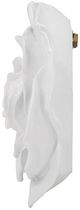 A & B Home 2-Piece White Rose Hanging Wall Floral Accent Set-4