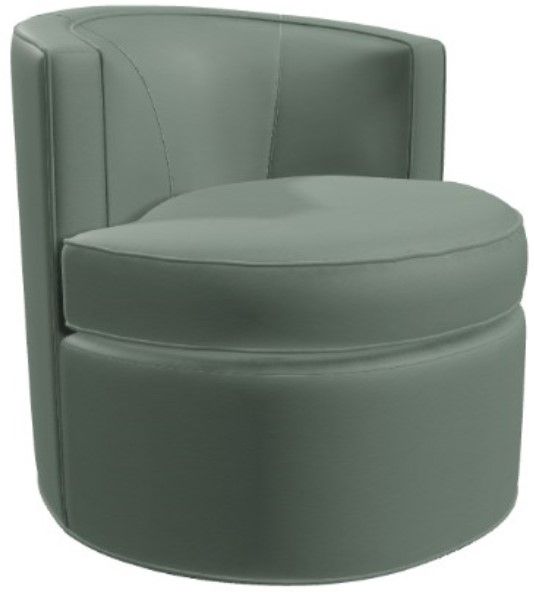 Craftmaster® Customizable CM Leather 32" Swivel Chair-0