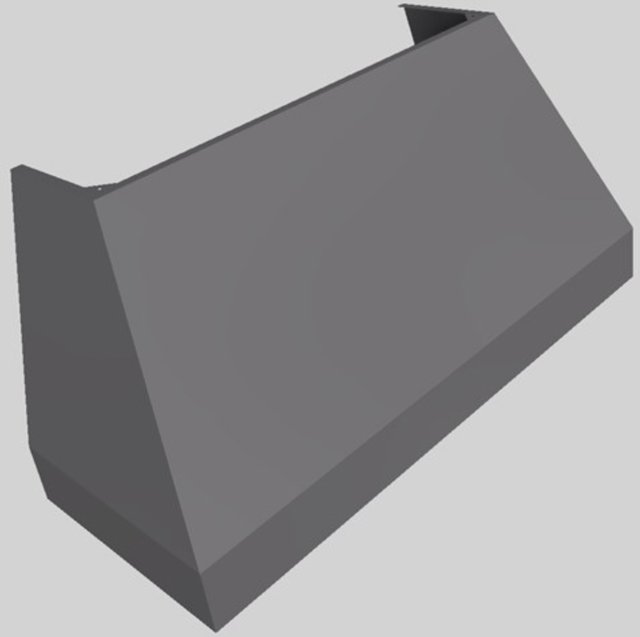 Vent-A-Hood® Designer Series 60" Gunsmoke Wall Mounted Range Hood-1