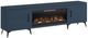 Legends Home Real Cozy Malibu Denim Blue 95" Fireplace Console-0