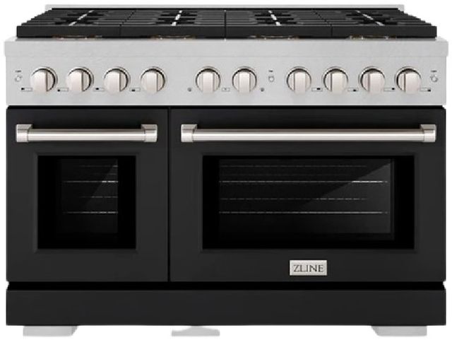 ZLINE Paramount 48" 6.7 cu. ft. Satin Stainless Steel Paramount Dual Fuel Range with 8 Burner DuoPro™ Cooktop and Dual Ovens-0