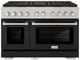 ZLINE Paramount 48" 6.7 cu. ft. Satin Stainless Steel Paramount Dual Fuel Range with 8 Burner DuoPro™ Cooktop and Dual Ovens-0