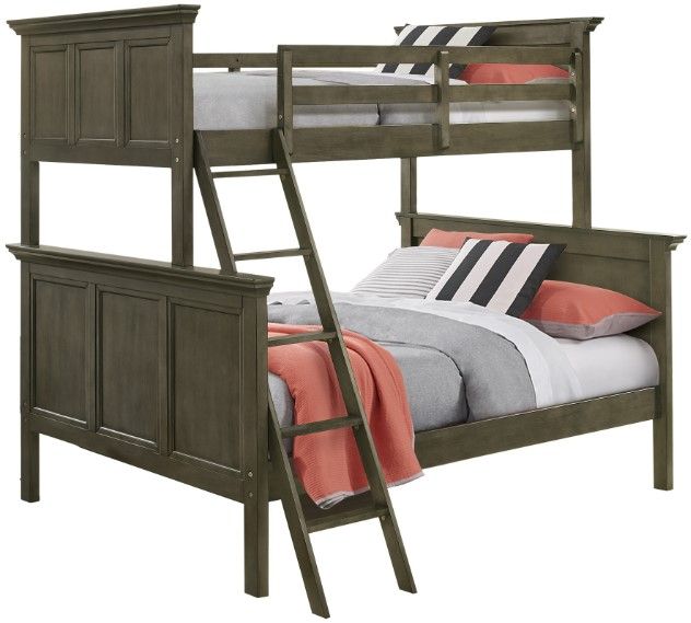 Intercon San Mateo Gray Youth Twin/Full Bunk Bed-2
