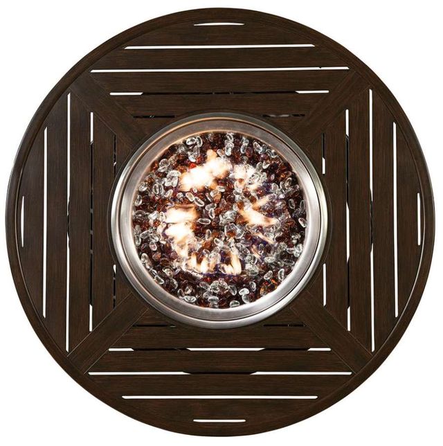 Lane Venture® South Hampton Tuscan Brown 36" Round Gas Fire Pit-3