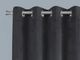 Monarch Specialties Inc. 2-Piece Grey 52" x 95" Room Darkening Curtain Panel Set-4