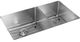 Elkay Crosstown® Polished Satin 32" x 19" Double Offset Bowl Undermount Sink Kit-0