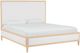 Bassett® Furniture Willow Natural Sand California King Upholstered Panel Bed-0