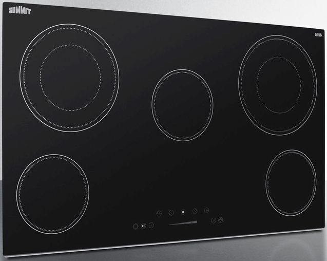 Summit® 36" Black Electric Cooktop-2