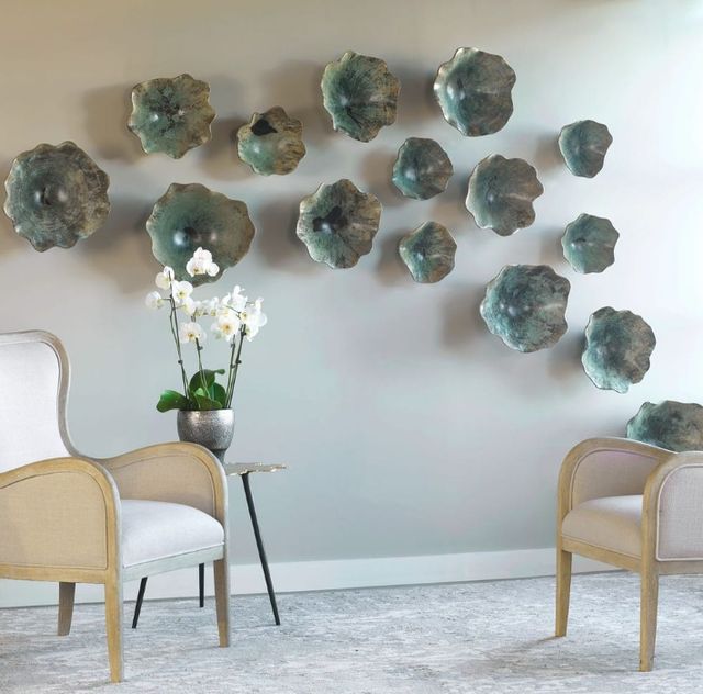 Uttermost® Teo 3-Piece Blue Wall Decor Set-1