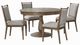 Liberty Furniture Hickory Grove 5-Piece Elliston Oatmeal/Heirloom Brown Optional Pedestal Table Set-0