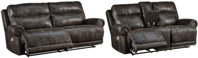 Signature Design by Ashley® Grearview 2-Piece Charcoal Reclining Living Room Set-0