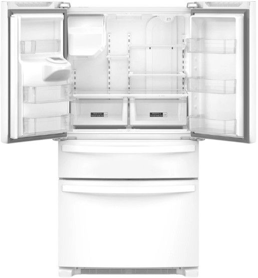 Whirlpool® 36" 24.5 Cu. Ft. White French Door Refrigerator-1