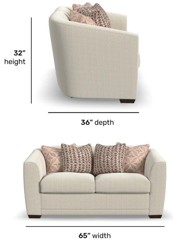 Flexsteel® Customizable Jewel Fabric Loveseat-4