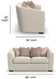Flexsteel® Customizable Jewel Fabric Loveseat-4
