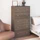 Ameriwood Home Ellwyn Brown Stanton Ash 5 Drawer Dresser-3