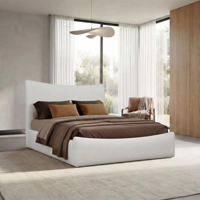 Modus Furniture Windham Whipped Honey Queen Upholstered Bed-1