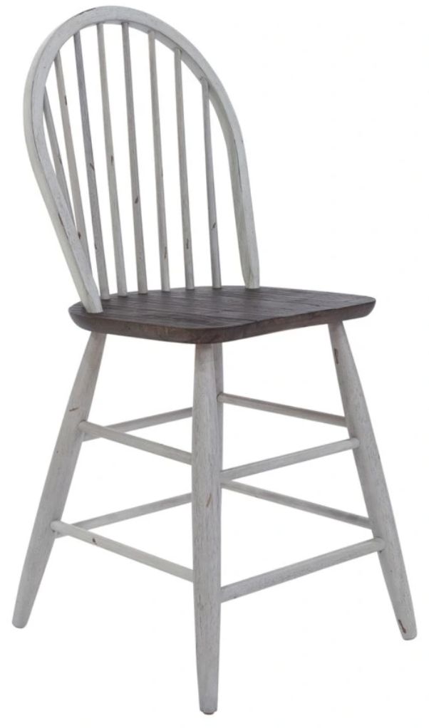 Liberty Furniture Farmhouse Brown/White Counter Chair-0