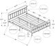 Monarch Specialties Inc. Grey/Black Platform Queen Bed-1