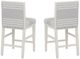 Linon Ramsey 2-Piece Gray/White Counter Stool-4