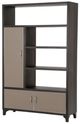 Michael Amini® 21 Cosmopolitan™ Pebble Grain Taupe/Umber Left Bookcase-0