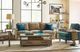 Kincaid® Modern Forge Sandy Brown Coffee Table with Black Frame-2