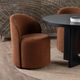 Crestview Collection Fairfax 2-Piece Rust Upholstered Side Chair Set-2