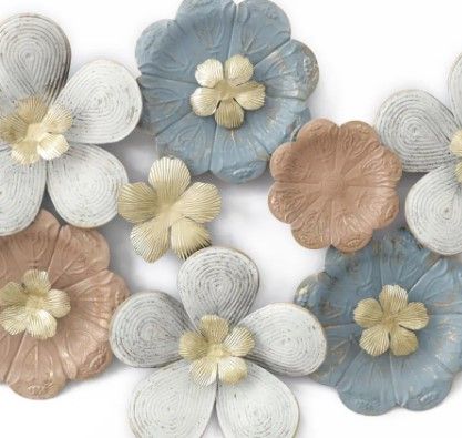 Classy Art Style 18 Beige/Blue/Gold/White Wall Decor-1