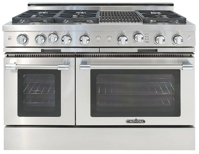 Capital Cooking™ Grand Chef 48" Stainless Steel Sealed Burner Pro Style Gas Range with Grill-0
