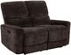 Coaster® Navarro Dark Brown Manual Upholstered Recining Loveseat-0
