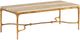 Lexington Home Silverado Menlo Park Tiger Brown Cocktail Table with Brass Base-0