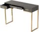 A & B Home Gray Console Table with Gold Metal Legs-2