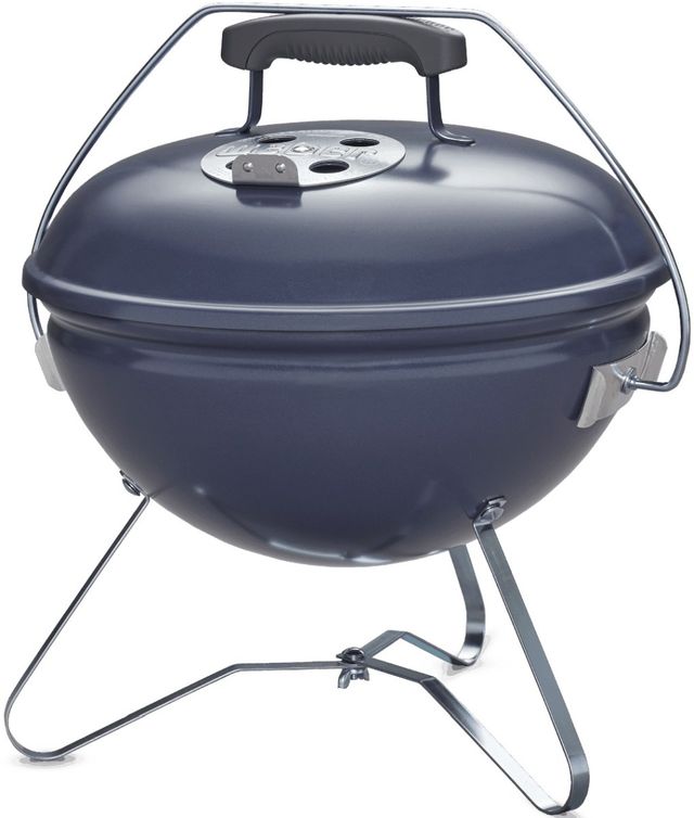 Weber® Smokey Joe® Premium 15" Slate Blue Tabletop Charcoal Grill-3