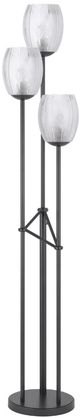 Cal® Lighting & Accessories Oconto Matte Black Floor Lamp-0
